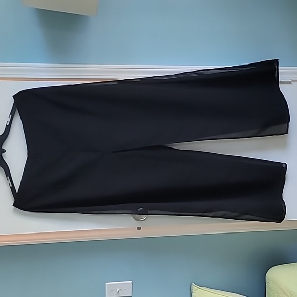 MSK Womens Mesh Wide Leg Dress Pants - Picture 2 of 5